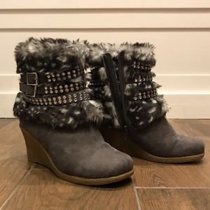 Joan Boyce Wedge Booties